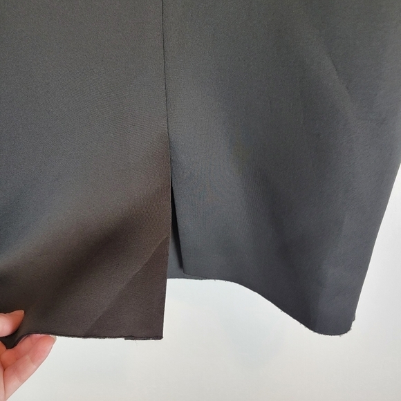 NWT Eliza J Asymmetric Ruffled Sleeveless Dress Black Size 4 - Picture 7 of 13